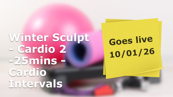 Winter Sculpt - Cardio 2 -25mins - Cardio Intervals Catch Up
