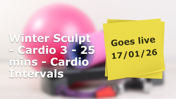 Winter Sculpt - Cardio 3 -25 mins - Cardio Intervals Catch Up