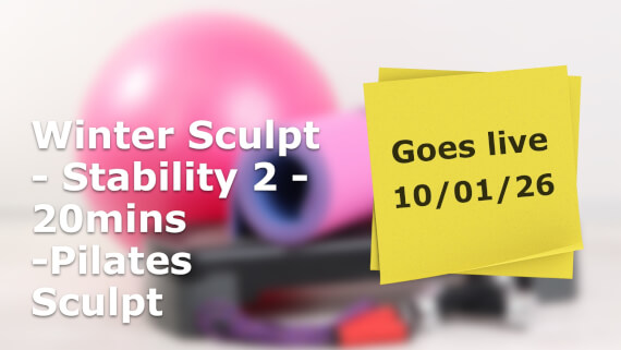 Winter Sculpt - Stability 2 - 20mins -Pilates Sculpt Catch Up